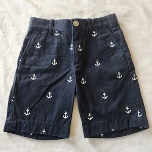 Crewcuts Nautical Navy Chino Anchor Shorts